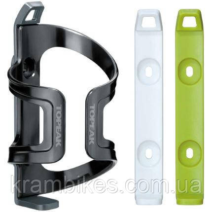 Фляготримач Topeak DualSide Cage EX пласт сір./біл./зел. 50г