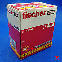 Fischer SX 6х50 - Дюбель нейлоновий, упаковка 100 шт.