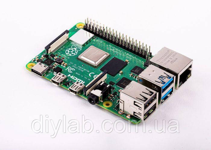 Raspberry Pi 4 Model B (1GB RAM, 1.5 GHz Quad Core, WiFi 2.4/5GHz, Bluetooth 5.0 BLE)