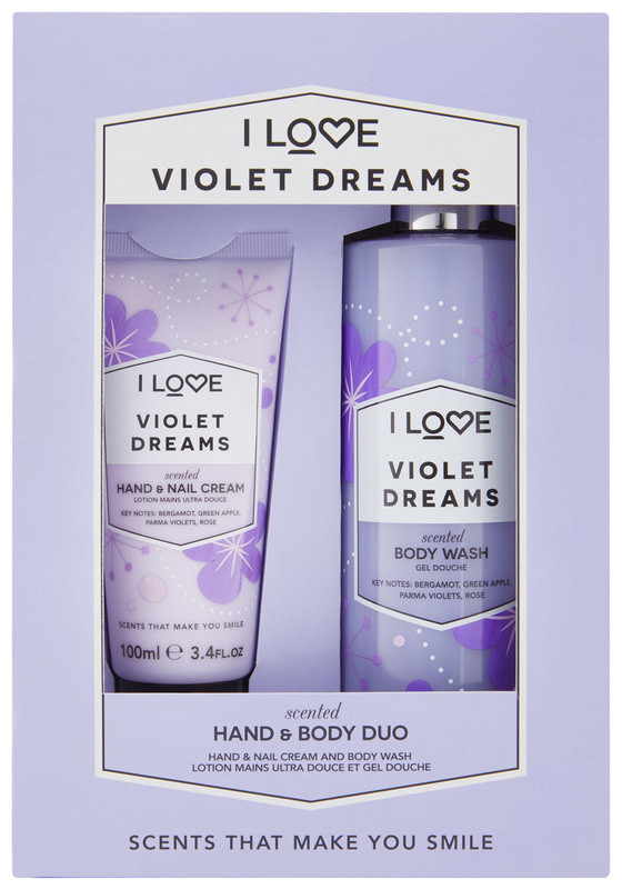 Набір "Крем для рук і гель для душу" I Love Violet Dreams Hand & Body Duo Gift Set