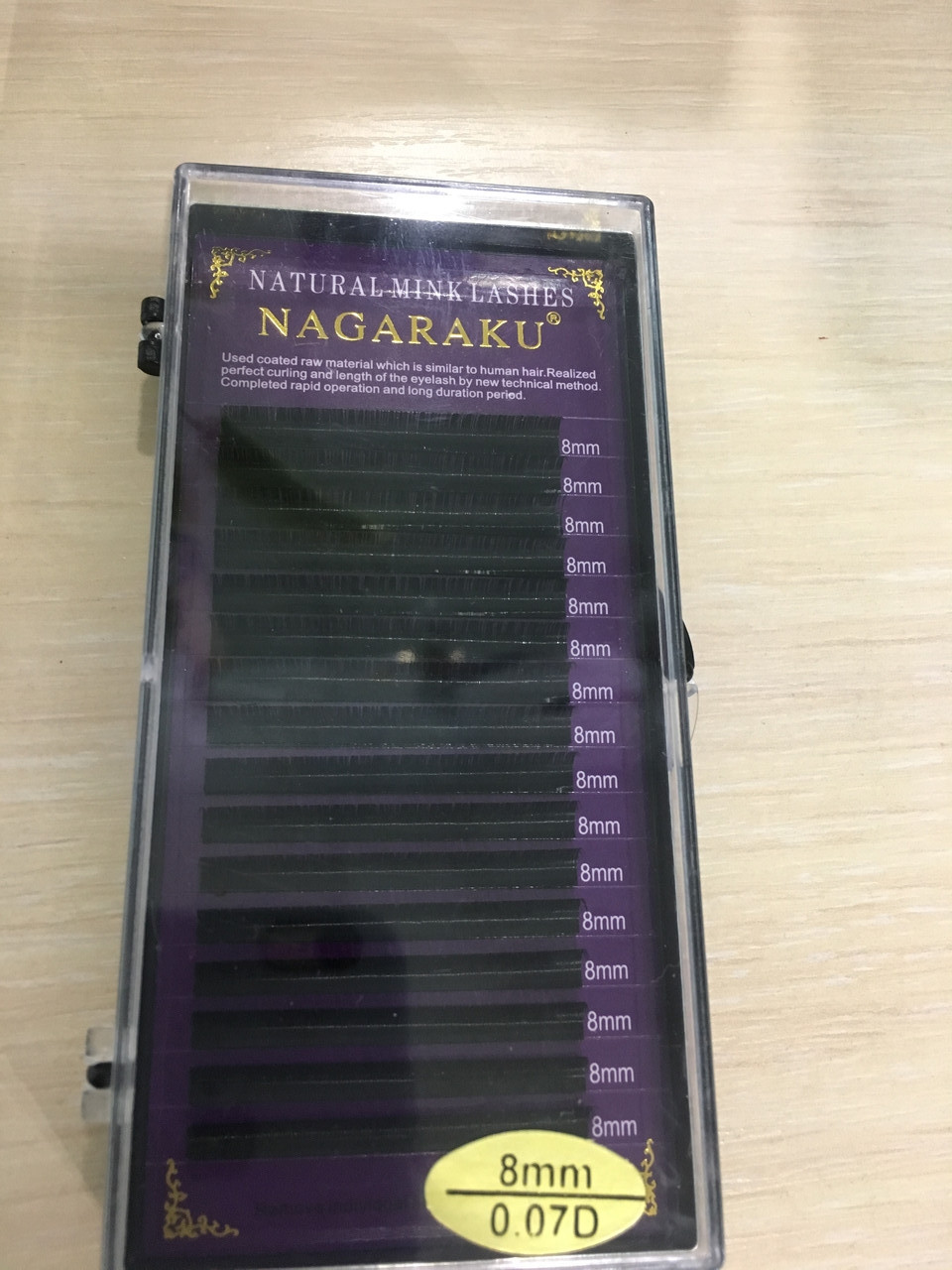 Вії Nagaraku товщина 0,07 вигин D довжина 8