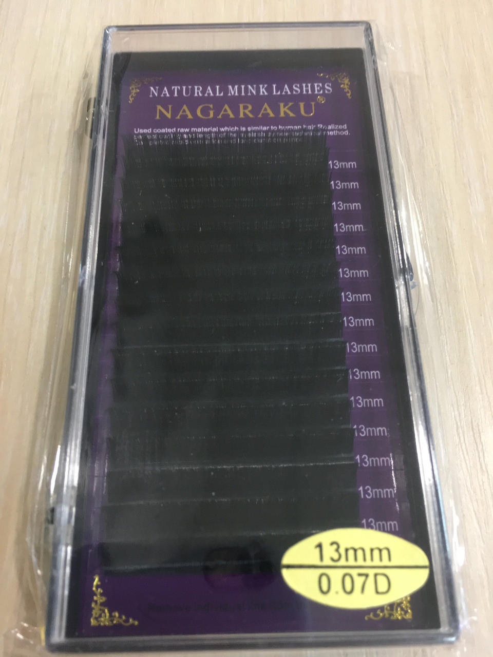 Вії Nagaraku товщина 0,07 вигин D довжина 13