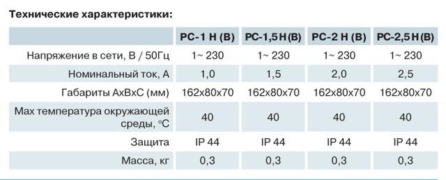 Регулятор скорости Вентс РС-1 Н(В)