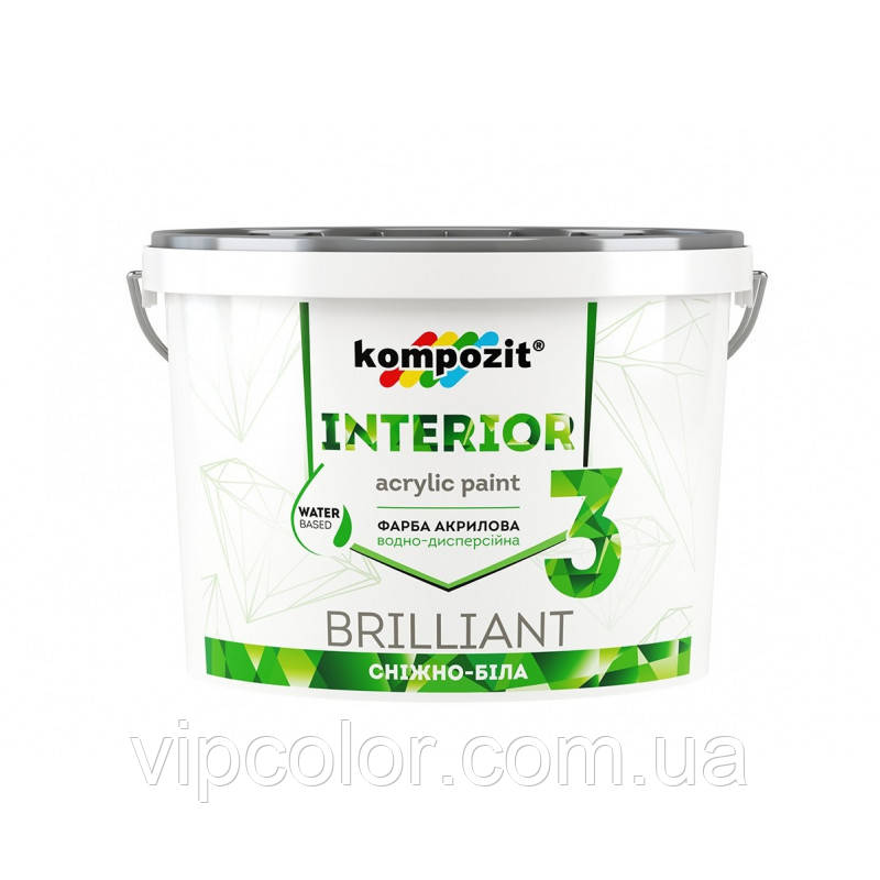 Kompozit Матова фарба для стель і стін INTERIOR 3 14кг