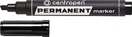 Маркер Centropen Permanent 8576 1-4,6 мм, клинуватий, чорний
