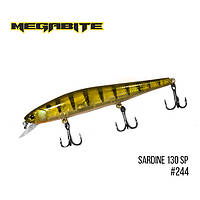 Воблер Megabite Sardine 130SP (130 mm, 19.7 g, 1.8 m) 244