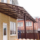 Навіс до будинку з полікарбонату від виробника, фото 7