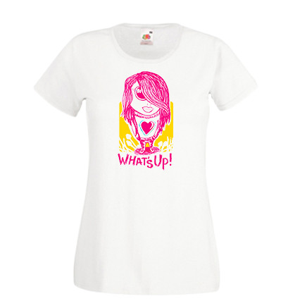 Жіноча футболка з принтом "Whats Up!" Push IT