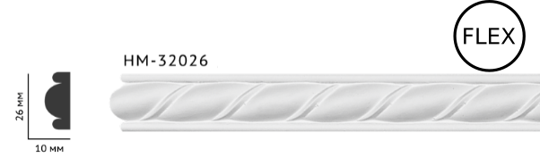 Молдинг для стін з орнаментом Classic Home HM-32026Q , ліпний декориз поліуретану