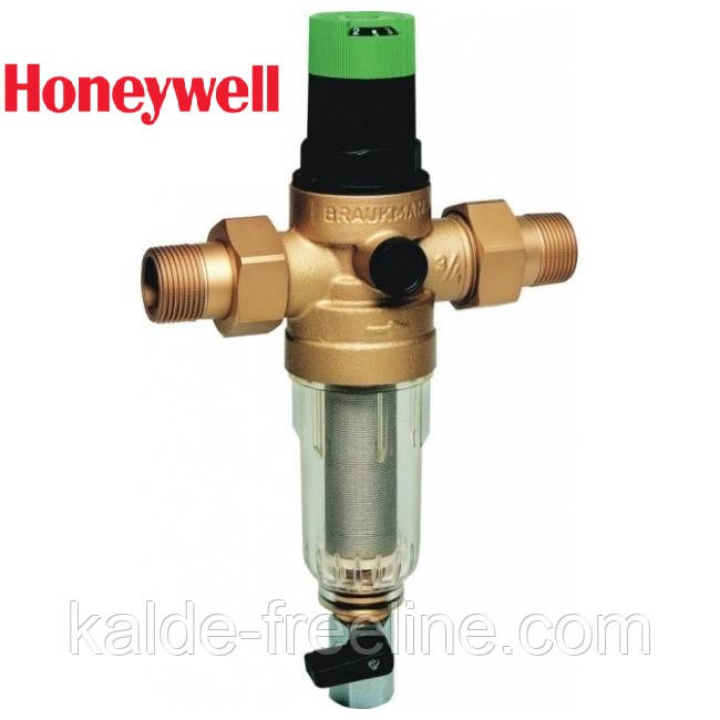 Фільтр для води з редуктором 1/2"; Honeywell kvs 2,5; 1,5-6,0 бар; (до 40°С)