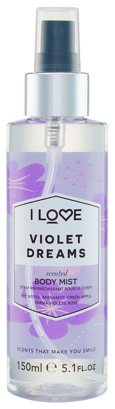 Освіжаючий спрей для тіла I Love Violet Dreams Body Mist