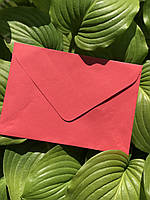Крафт конверт С5, красный мак
