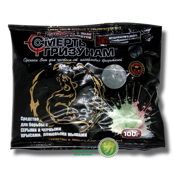 Смерть гризунів тісто 100 г, оригінал