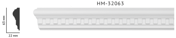 Молдинг для стін з орнаментом Classic Home HM-32063, ліпний декор изполиуретана
