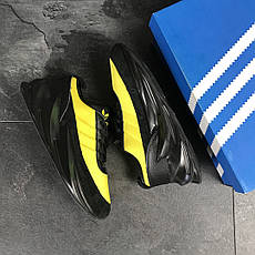 Модні чоловічі кросівки Adidas Sharks,чорні з жовтим, фото 2