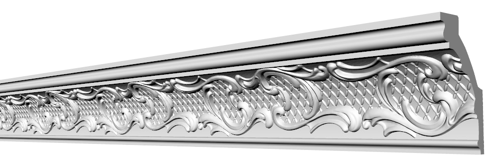 Стельовий плінтус Glanzepol GP30 (9,6х5,3)см, довжина 2м