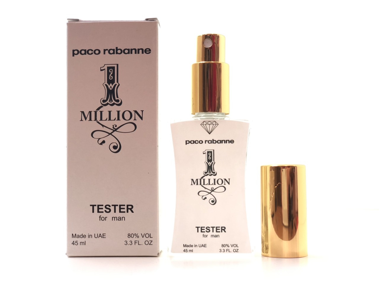 Чоловічий аромат Paco Rabanne 1 Million (Пако Рабанн 1 Мільйон) 45 мл Diamond - репліка