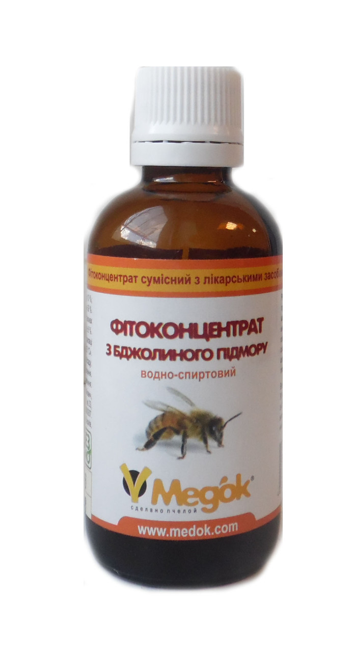 Фітоконцентрат бджолиного підмору водно-спиртова настойка 50 мл Медок
