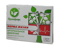БАД Норма життя знижує артеріальний та внутрішньочерепний тиск нормалізує серцевий ритм 30 таб Примафлора