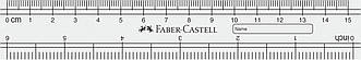 Лінійка пластикова прозора 15 см Faber-Castell, 170640