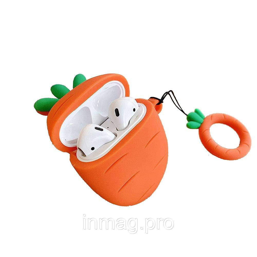 Чехол для наушников Apple AirPods Alitek Carrot + держатель на палец - фото 3 - id-p1004723553