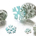 Плунжер кондитерський Сніжинки закруглыены, набір з 3 шт, фото 2