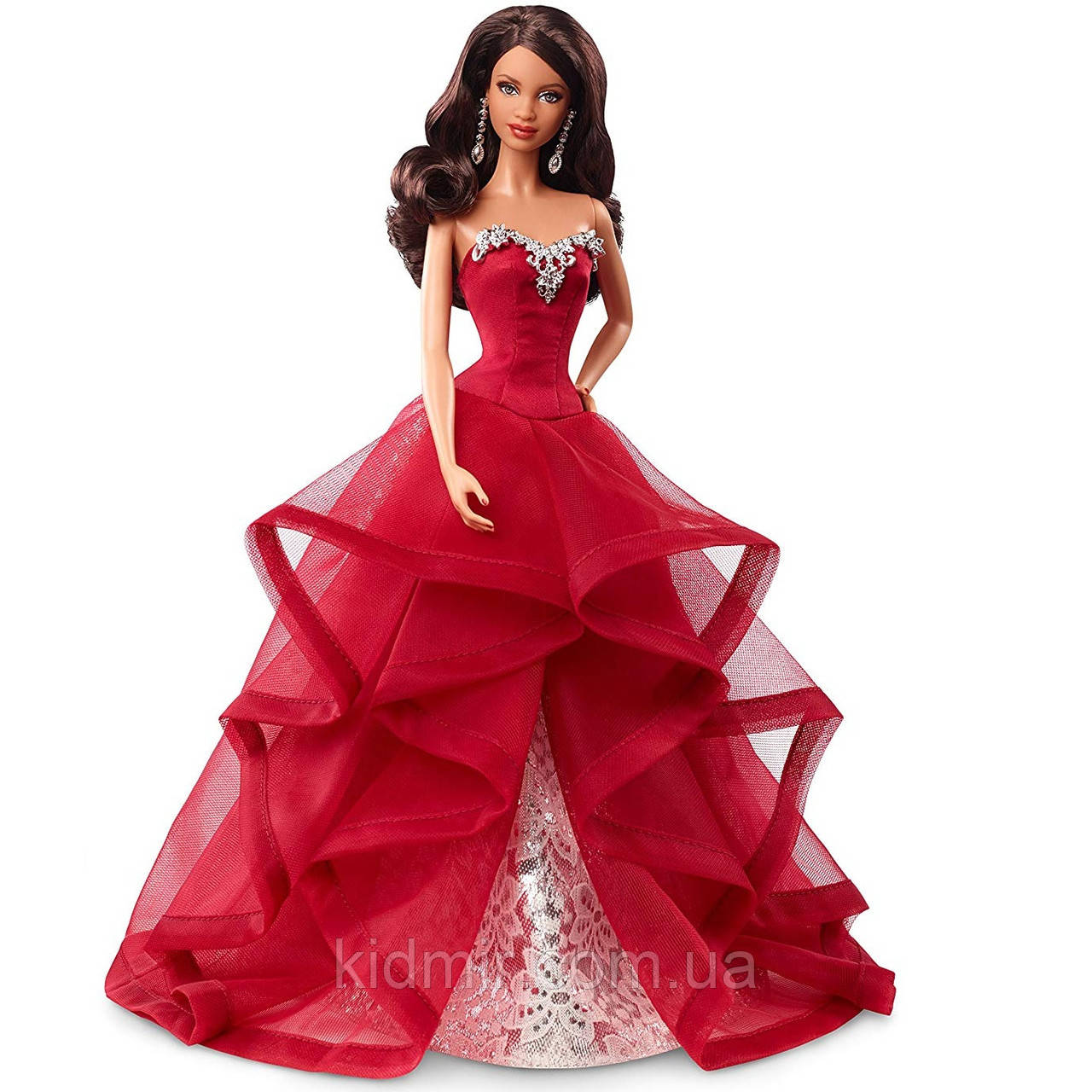 Лялька Барбі Колекційна Святкова 2015 брюнетка Barbie Collector Holiday CHR78, фото 1