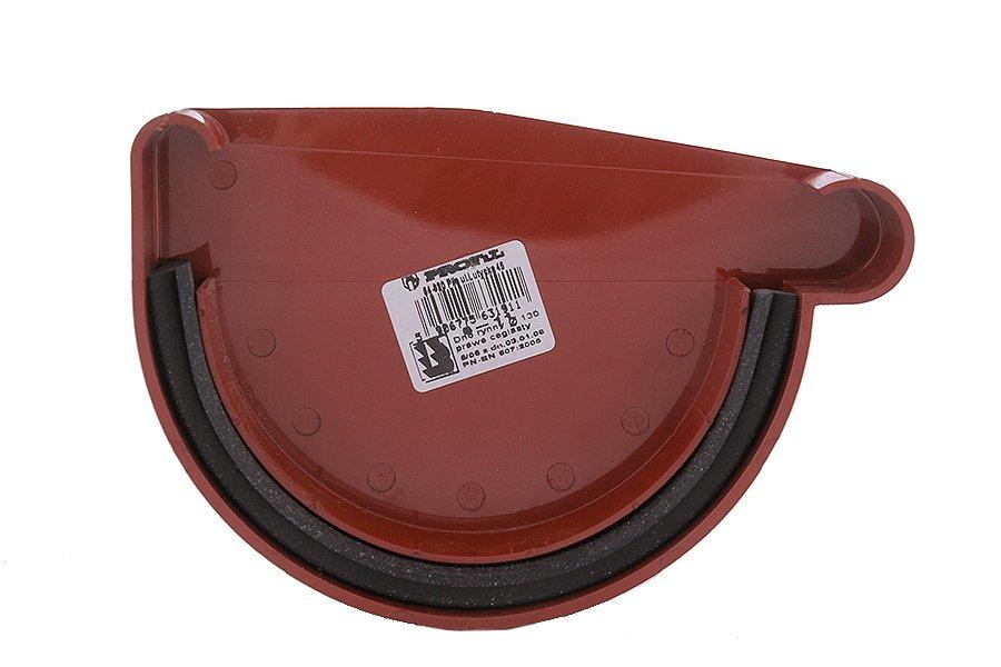 Заглушка ринви ліва Profil L 90 цегляна, фото 1