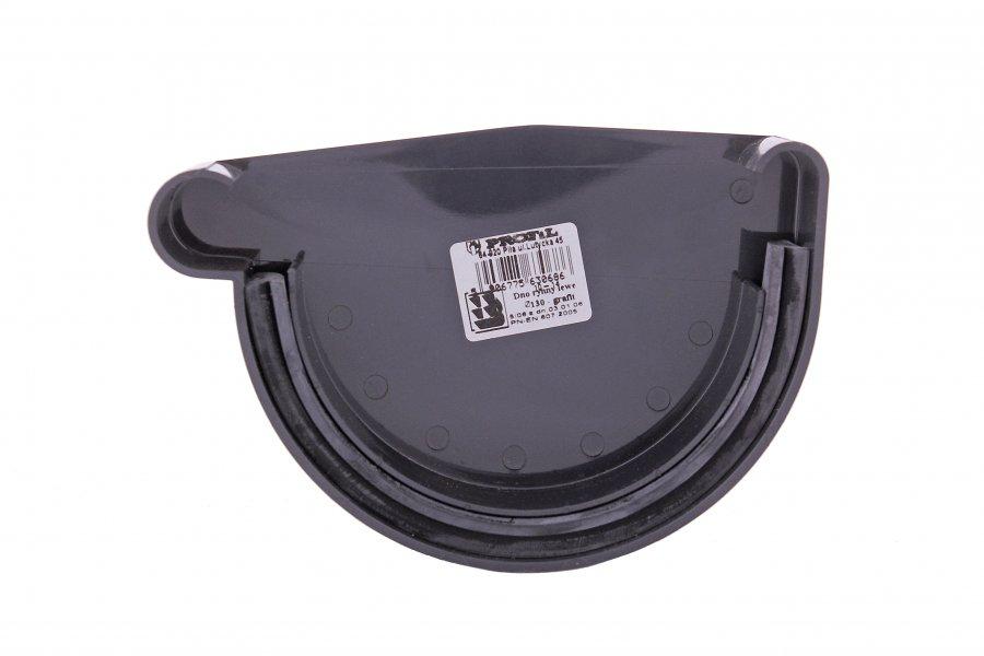 Заглушка ринви права Profil l 90 графітова, фото 1