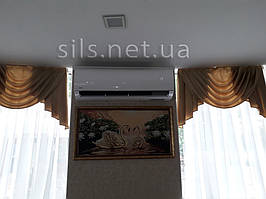 Установка Кондиционера Midea MSMA-24HRN1-I/MSMA-24HRN1-O серия Blanc в одном из кафе г.Запорожье 1