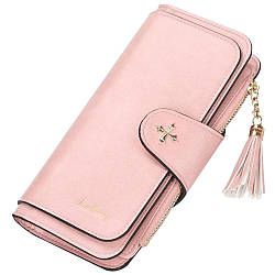 Жіночий гаманець Baellerry N2341 Pink, портмоне колір пудра. Оригінал
