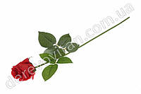 Троянда штучна червона з тканини, ~55 см 
