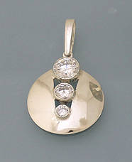 Сережки зі срібла 925 проби з цирконієм., фото 2
