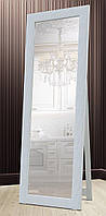 Зеркало напольное в раме Factura с деревянной подставкой White cube 60х174 см белый
