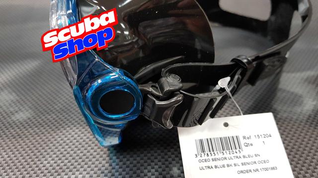Маска для підводного плавання Beuchat Oceo 8-12 чорно-синя