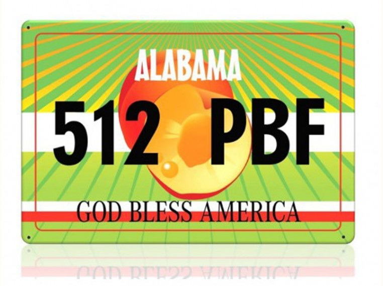 Декоративний номерний знак Alabama.