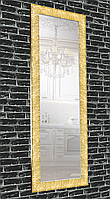 Зеркало настенное в раме Factura Textured gold 60х174 см золотое