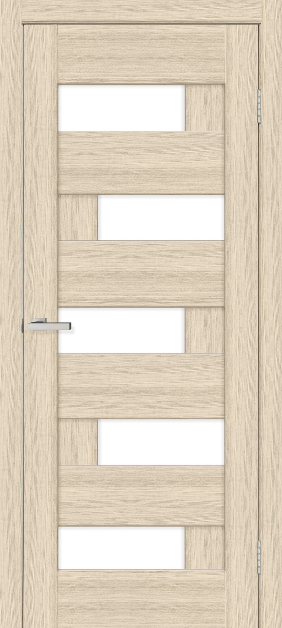 Міжкімнатні двері Оміс Доміно ПВХ дуб білений, фото 1