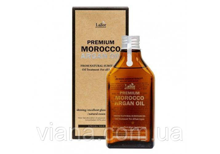 Преміум арганова олія для волосся La’dor Premium morocco argan oil 100% 100ml
