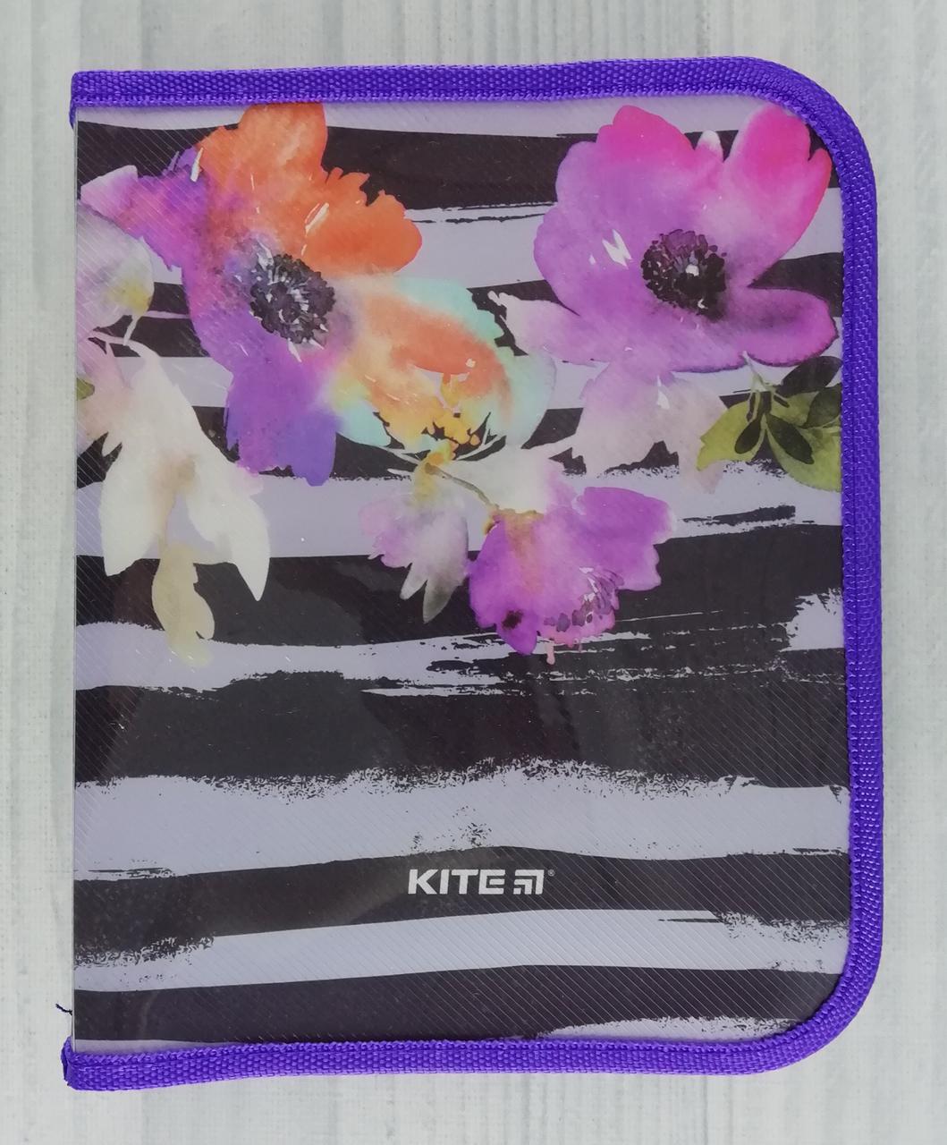 Папка На молнии В5 Flowers K18-203-2 Kite Германия