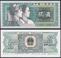 КИТАЙ 2 джао 1980р. UNC