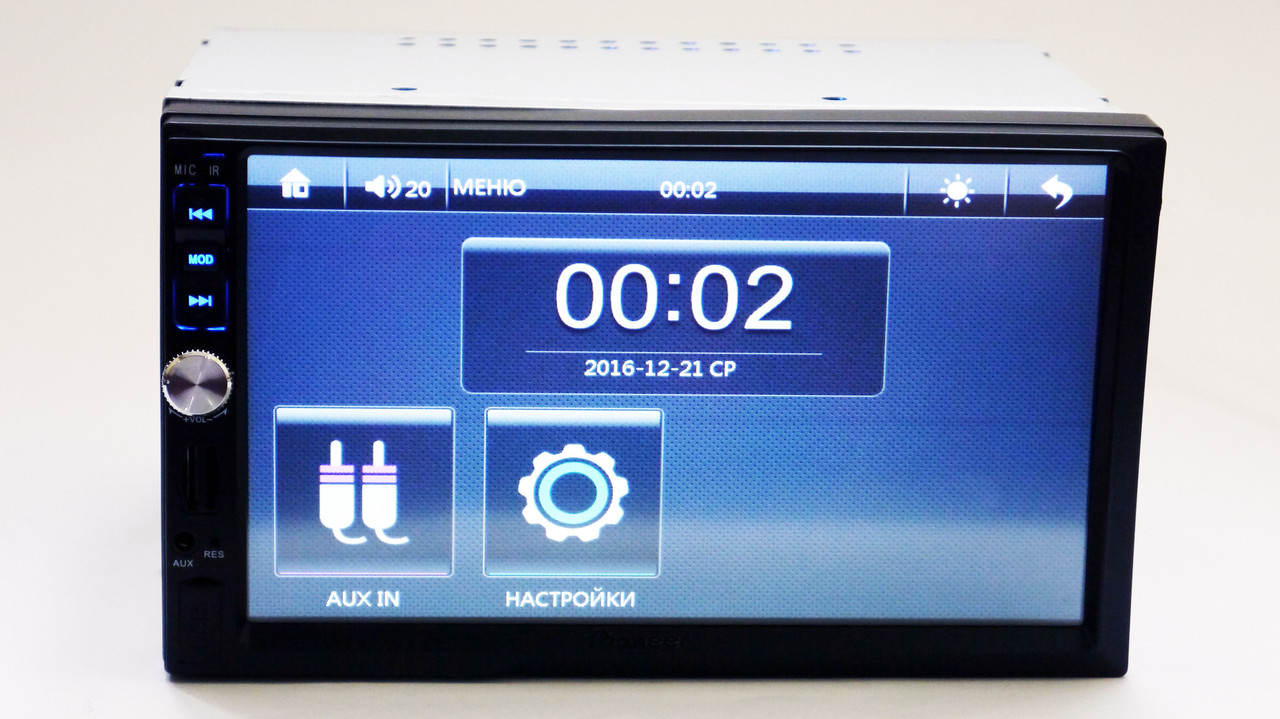 Автомагнитола 2Din Pioneer 7022 с экраном 7 дюймов Пульт на руль (большая магнитола Пионер 2 Дин) - фото 6 - id-p1004744393