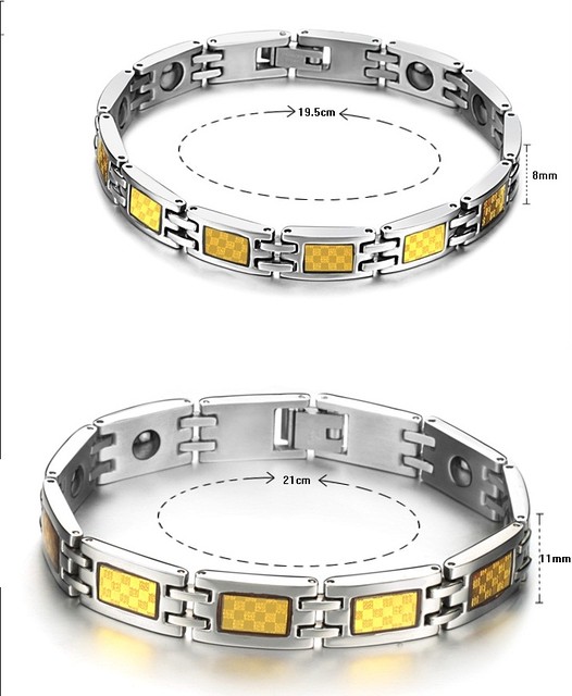 Набір турмалінових магнітних браслетів із кулонами 2в1, фото 1