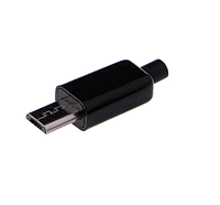 Роз'єм Micro USB штекер для паяння на кабель