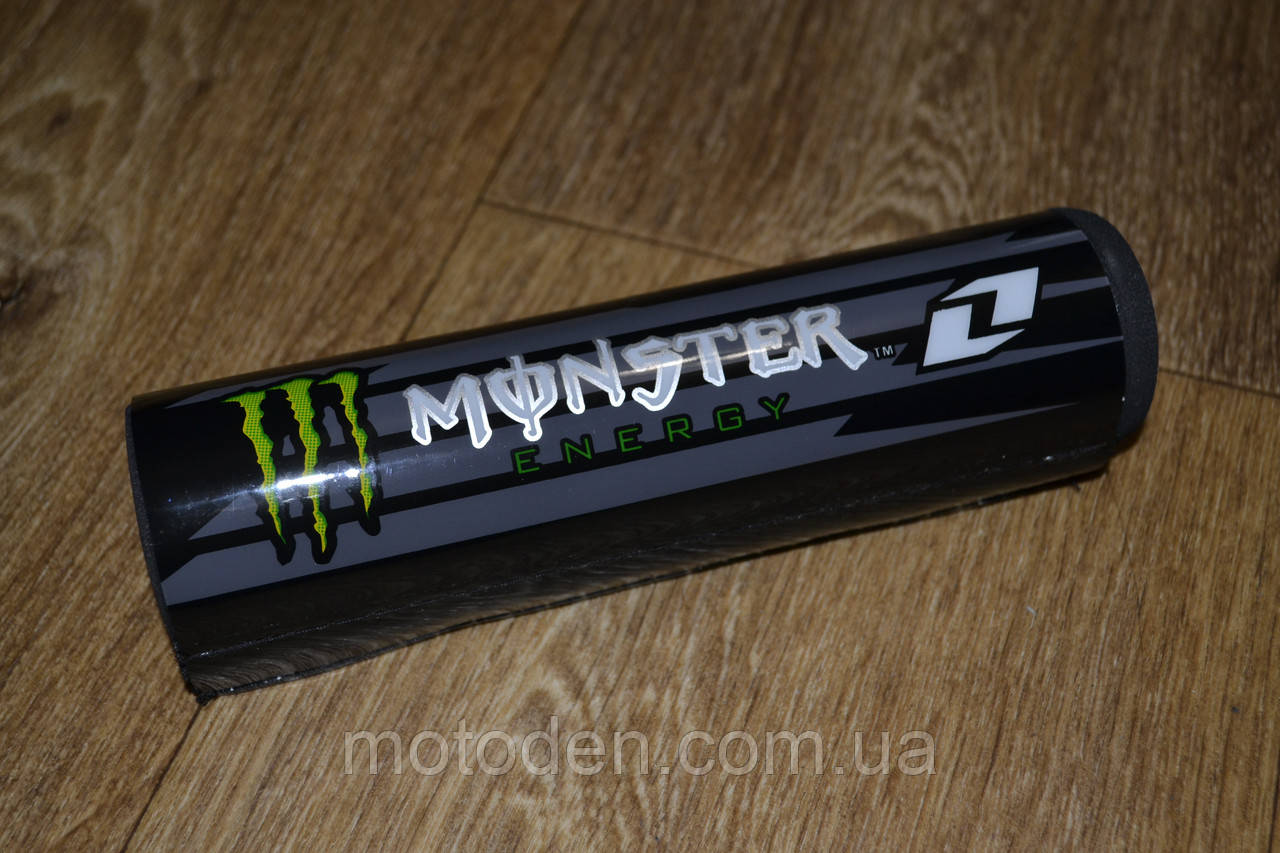 Подушка на розпірку керма кросового мотоцикла Monster energy 20х5 см, фото 1