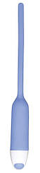 Уретральний стимулятор із вібрацією Silicone Dilator Blue, 19х0,6 см.