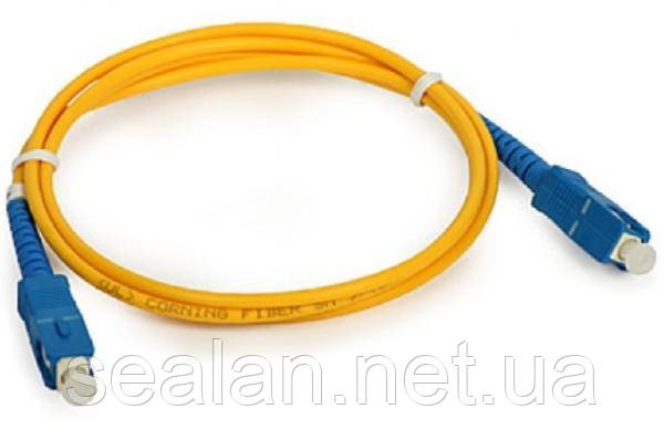 Патчкорд оптичний SC/UPC-SC/UPC 3мм SM 0.5м G657A ValCord
