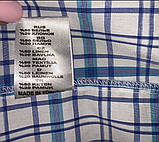 Чоловічі якісні білі турецькі сорочки в карту з кишенями, фото 4