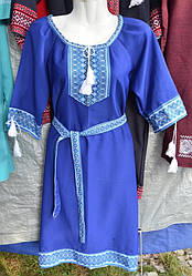 Плаття жіноче " Вишиванка" синє