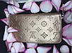 Гаманець жіночий, портмоне жіноче Louis Vuitton CLEMENCE gold, фото 2